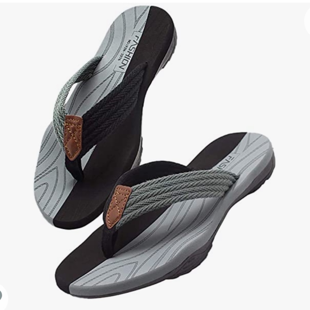 Black/Gray Flip Flop (Size 11)